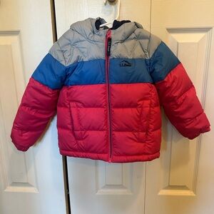 L.L. Bean Blue and Gray Quilted Jacket